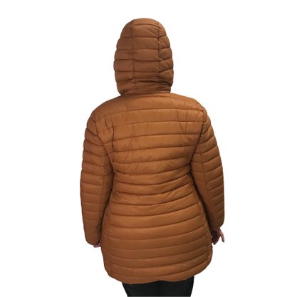 Jaqueta Alpelo Plus Size Capuz Removível Caramelo 40500126