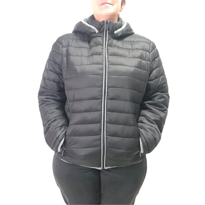 Jaqueta Alpelo Plus Size Capuz Removível Preta 200258