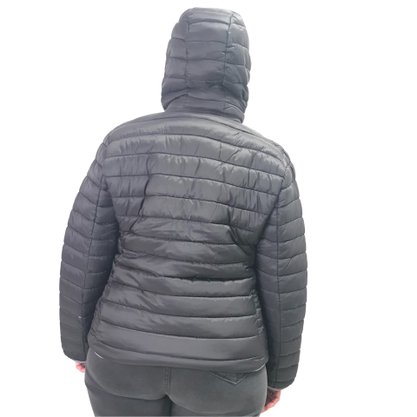 Jaqueta Alpelo Plus Size Capuz Removível Preta 200258