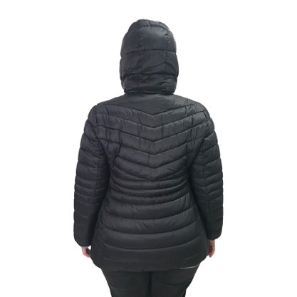 Jaqueta Alpelo Plus Size Capuz Removível Preta 20700029