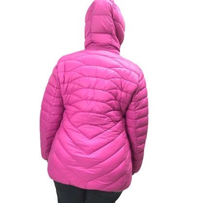 Jaqueta Alpelo Plus Size Capuz Removível Rosa 20700054