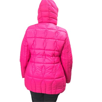 Jaqueta Alpelo Plus Size Capuz Removível Rosa 40500152