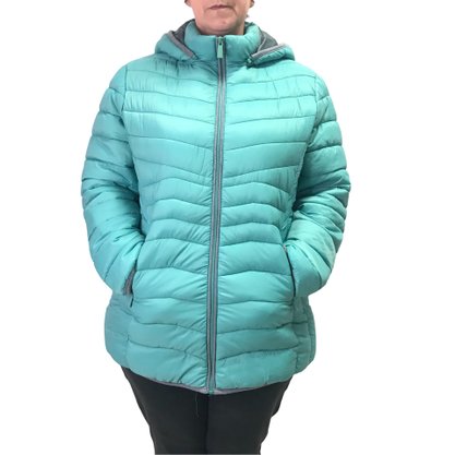 Jaqueta Alpelo Plus Size Capuz Removível Verde 20700029