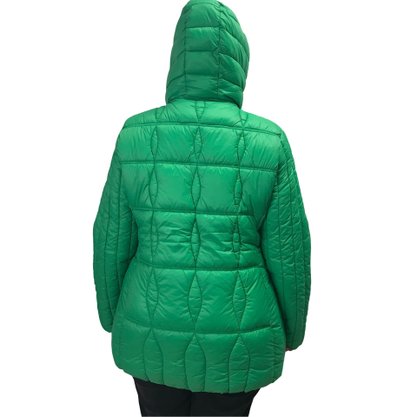 Jaqueta Alpelo Plus Size Capuz Removível Verde 40500152