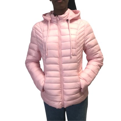 Jaqueta Dunialin com Capuz Removível Rosa 2181