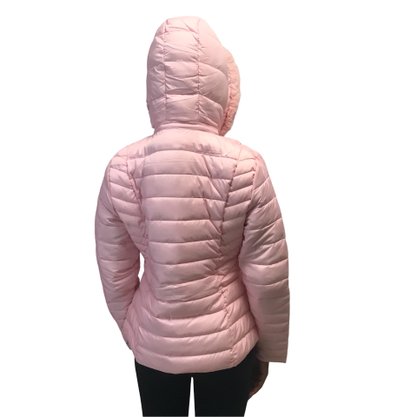 Jaqueta Dunialin com Capuz Removível Rosa Claro 2212