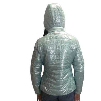 Jaqueta Dunialin Dupla Face com Capuz Verde 2204