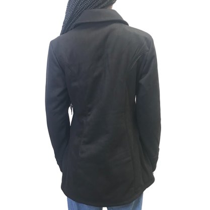 Jaqueta Erva Daninha Média Suede Preta 1J102