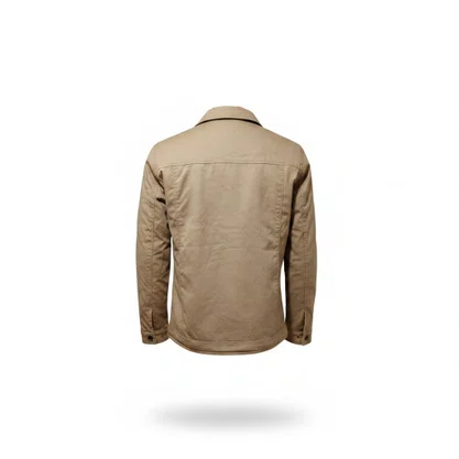 Jaqueta Masculina Dunialin Casual Bege 1365