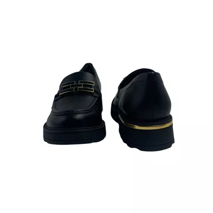 Loafer Piccadilly Maxi Preto 735042 Sola Tratorada