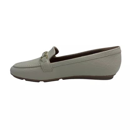 Loafer Piccadilly Off White 122042 Texturizado