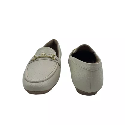 Loafer Piccadilly Off White 122042 Texturizado