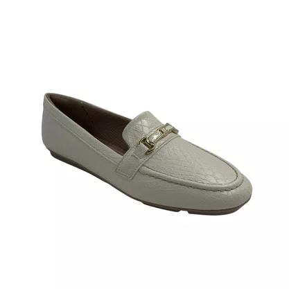 Loafer Piccadilly Off White 122042 Texturizado