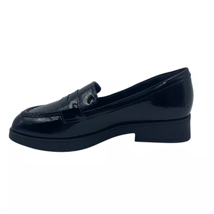 Loafer Piccadilly Verniz Preto 663003 Palmilha OrthoLite
