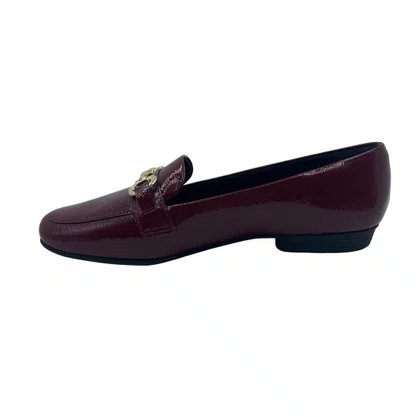 Loafer Piccadilly Verniz Vinho 250275 Conforto