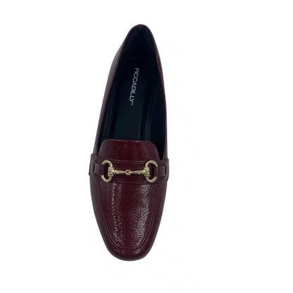 Loafer Piccadilly Verniz Vinho 250275 Conforto