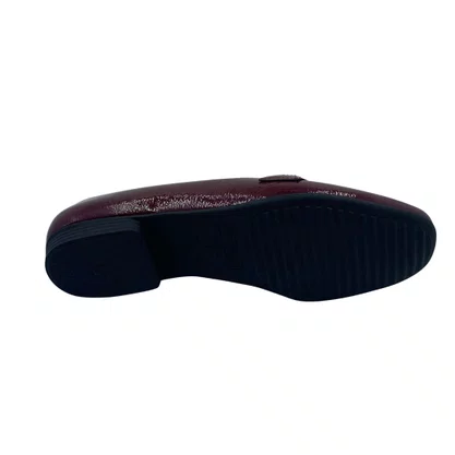 Loafer Piccadilly Verniz Vinho 250275 Conforto
