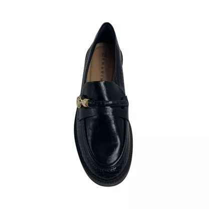 Loafer Ramarim Verniz Croco Preto 2611103