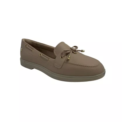 Loafer Softli Nude 10413 Super Conforto com Laço