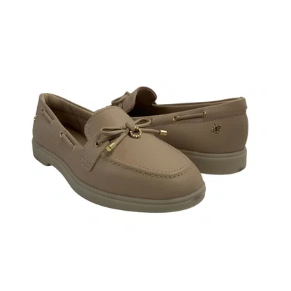 Loafer Softli Nude 10413 Super Conforto com Laço
