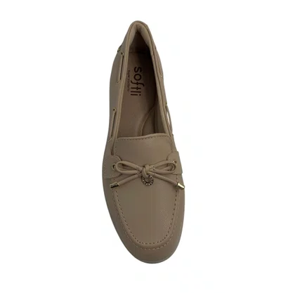 Loafer Softli Nude 10413 Super Conforto com Laço