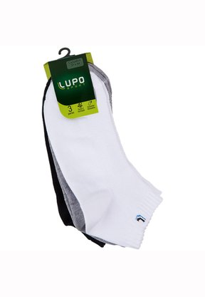 Meia Lupo Cano Baixo Kit 3 Pares 33 a 38 3225