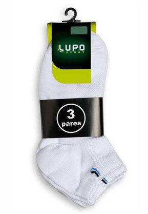 Meia Lupo Cano Baixo Kit 3 Pares Branca 39 a 44 3225