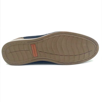 Mocassim Democrata Masculino Couro Azul 252101