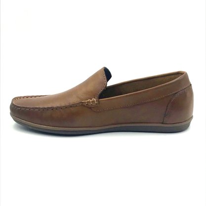 Mocassim Democrata Masculino Couro Marrom 226102