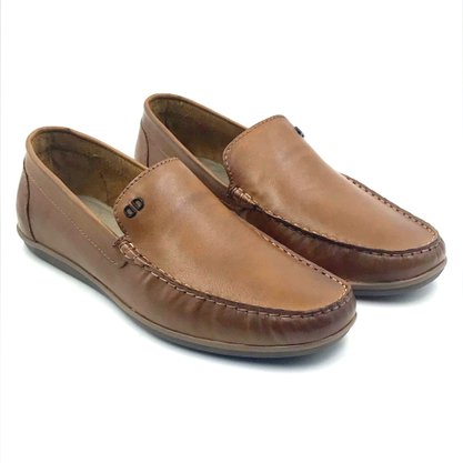 Mocassim Democrata Masculino Couro Marrom 226102