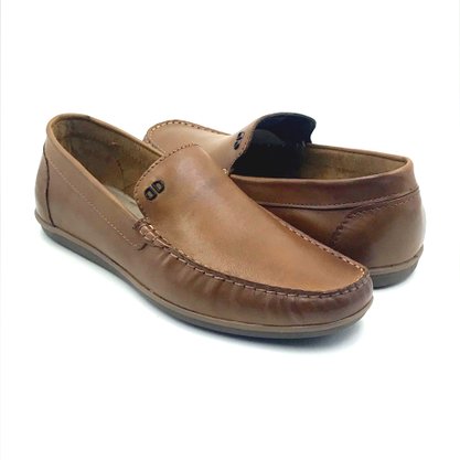 Mocassim Democrata Masculino Couro Marrom 226102