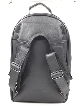 Mochila Couro Natural Expopelly Preta 053