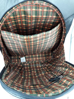 Mochila Couro Natural Expopelly Preta 054