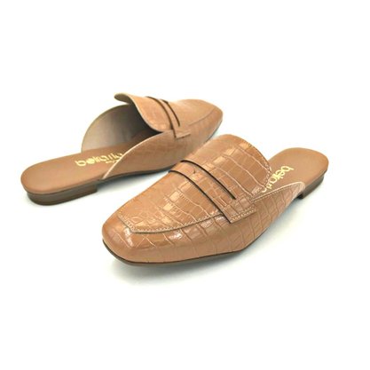 Mule Beira Rio Croco Camel 4266101