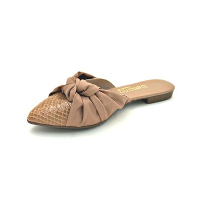 Mule Beira Rio Nude Com Nó 4134473