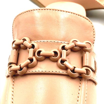 Mule Bottero Couro Salto Baixo Nude 354204