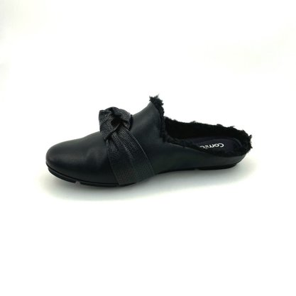 Mule Comfortflex Preto Forro de Lã Ultrasoft 2263301