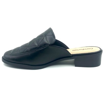 Mule Comfortflex Salto Baixo Preto 2472331