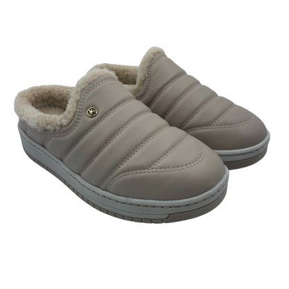 Mule Kolosh com Pelo Flatform Bege 4163
