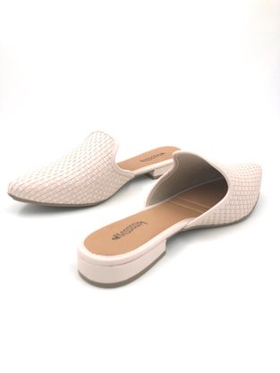 Mule Mississipi Nude Tresse Bico Fino Q2263