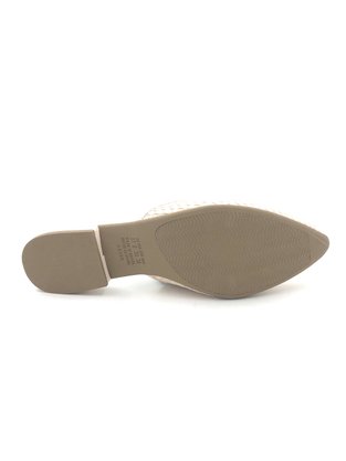 Mule Mississipi Nude Tresse Bico Fino Q2263