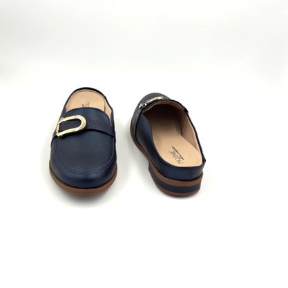 Mule Modare Azul Marinho Ultra Comforto com Fivela