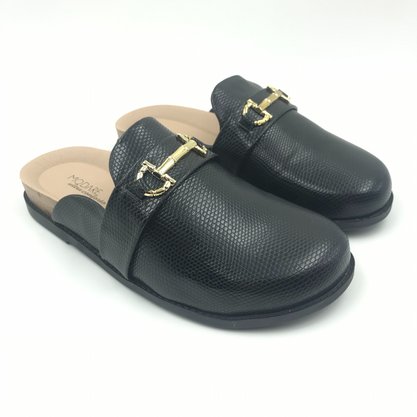 Mule Modare com Enfeite Dourado Preto 7398102