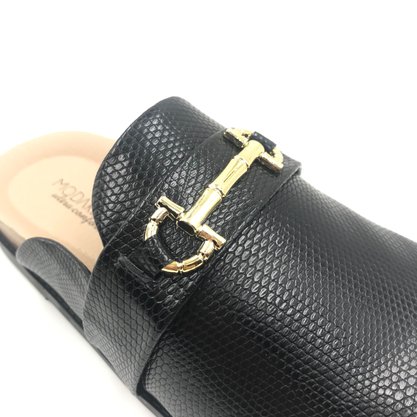 Mule Modare com Enfeite Dourado Preto 7398102