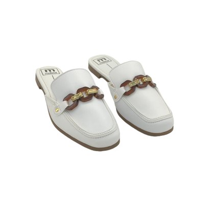 Mule Moleca Branco Com Pedrarias 5722104