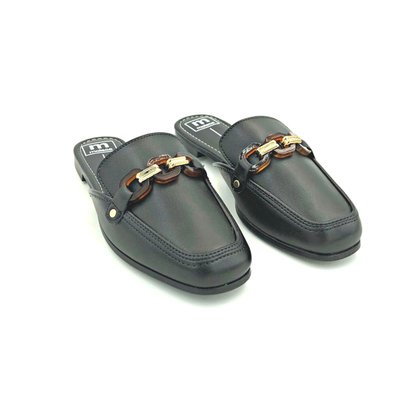 Mule Moleca Preto Com Pedrarias 5722104