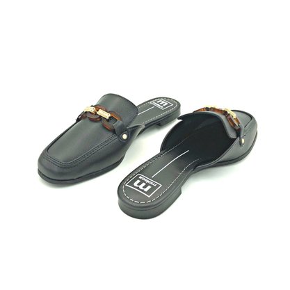 Mule Moleca Preto Com Pedrarias 5722104