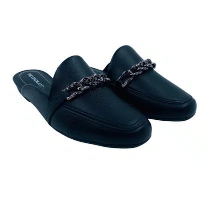 Mule Piccadilly com Corrente Preto 250252