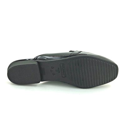 Mule Piccadilly Preto Salto Baixo 253002