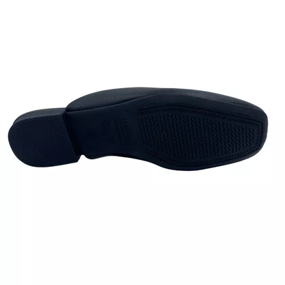 Mule Usaflex Couro com Taxas Preto 40029